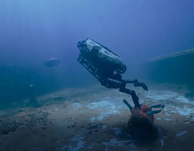 Reach Robotics electric manipulator arm for ROV underwater intervention