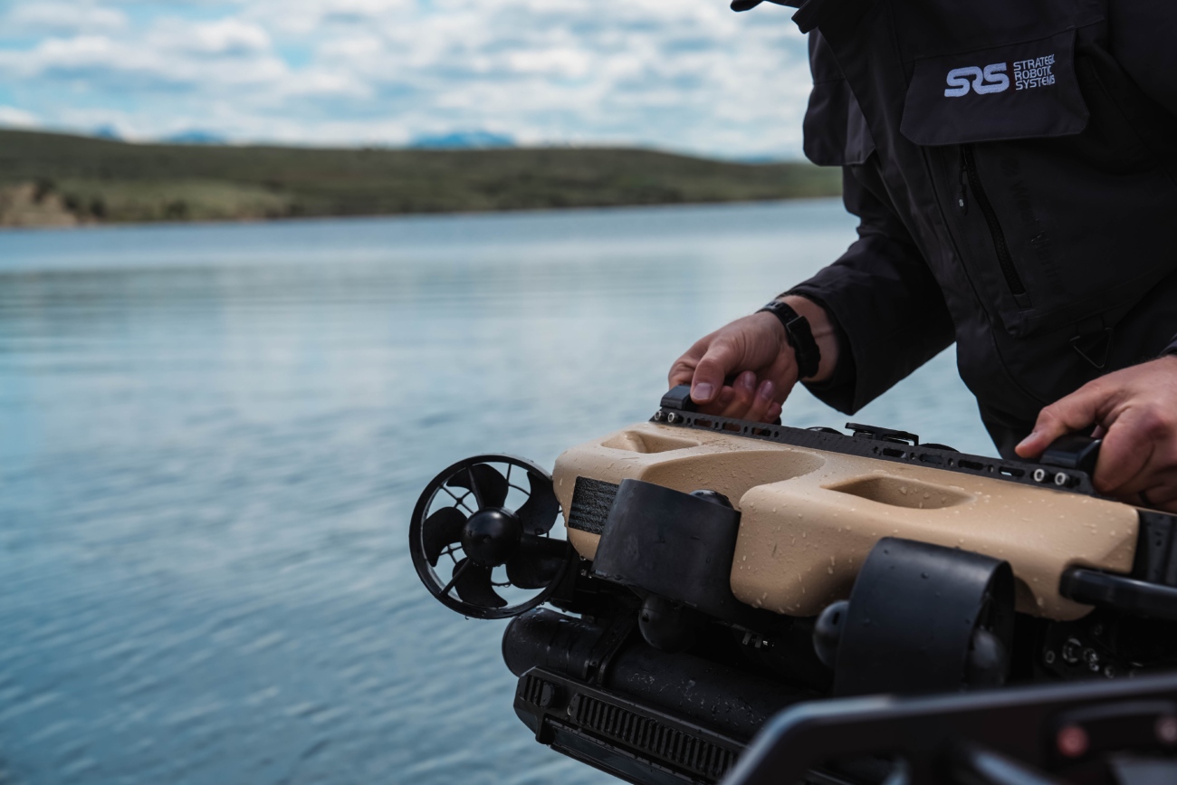 SRS FUSION being launched by hand into water